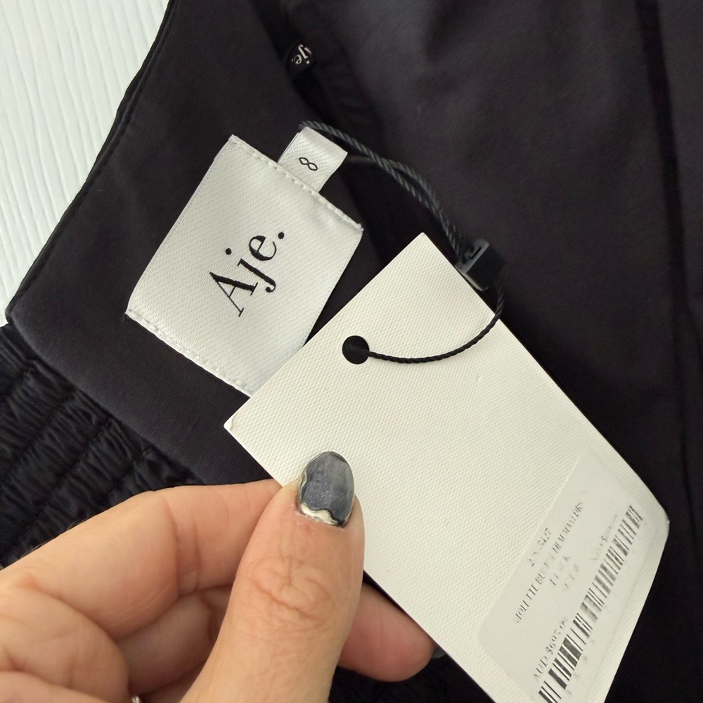 Aje Violette Strapless Bubble Hem Maxi Dress Black NEW with tag - Picture 7 of 12